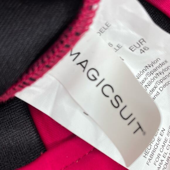 Magicsuit Women’s Drew One Piece Swimsuit Vamp Strappy Back Sz 16 - Picture 6 of 6